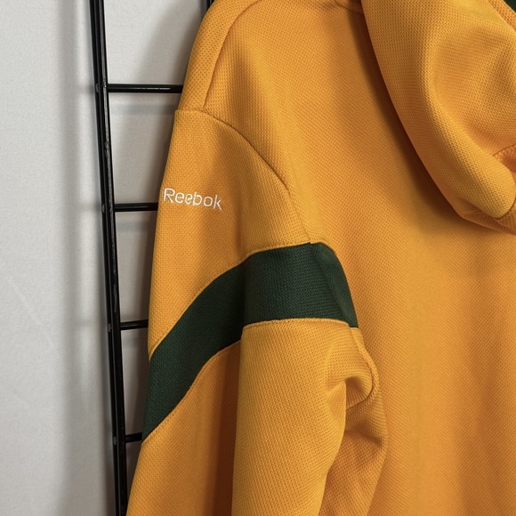 NFL Team Reebok Green Bay Packers Hoodie Youth XL Yellow Pullover Stitched - Picture 8 of 11